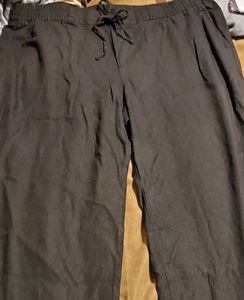 Old Navy Mid-Rise Wide-Leg Black Pants XL